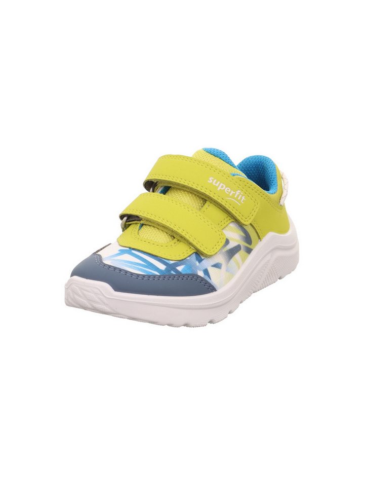 Superfit KICKS WMS: weit Sneaker Klettschuh, farbiges Muster, WMS: W V, Größenschablone zum Download