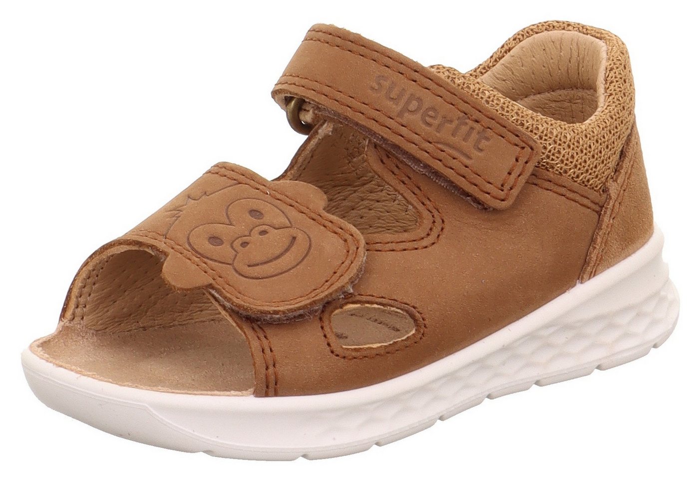 Superfit LAGOON WMS: mittel Sandale Sandalette mit Klett und Affen-Logo, Größenschablone zum Download