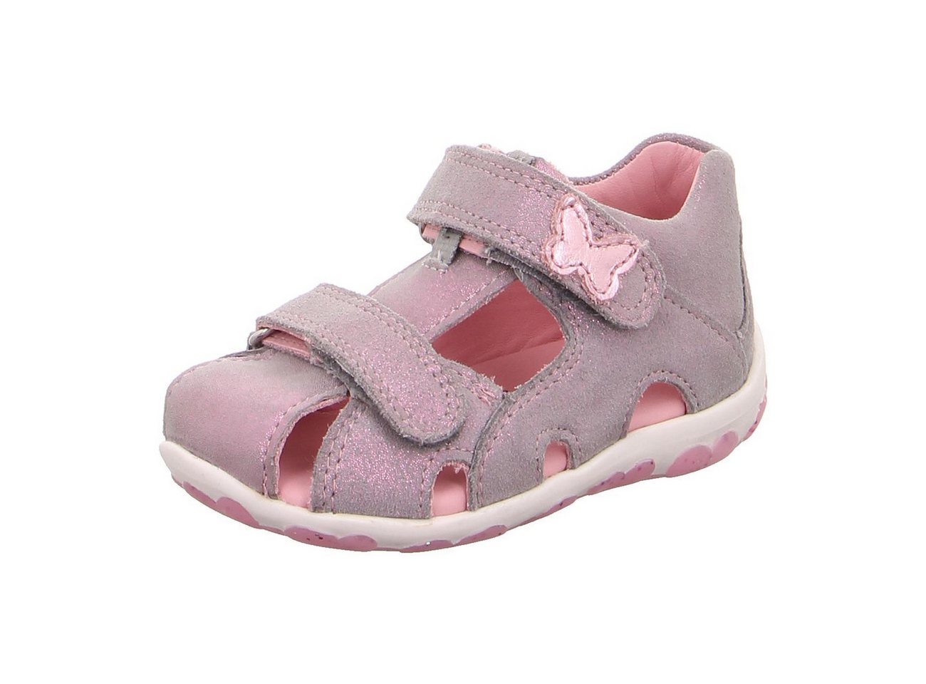 Superfit Lauflernsandale EUR 24 grau-rosa Sandale