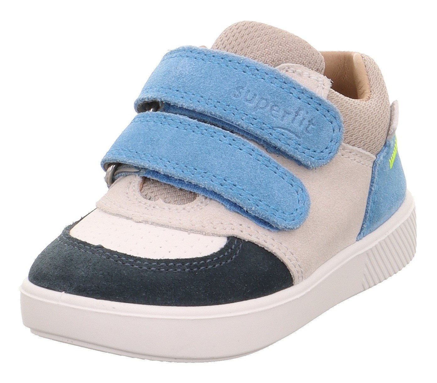 Superfit SUPIES WMS: mittel Klettschuh Sneaker, Freizeitschuh im Retro Look, Größenschablone zum Download