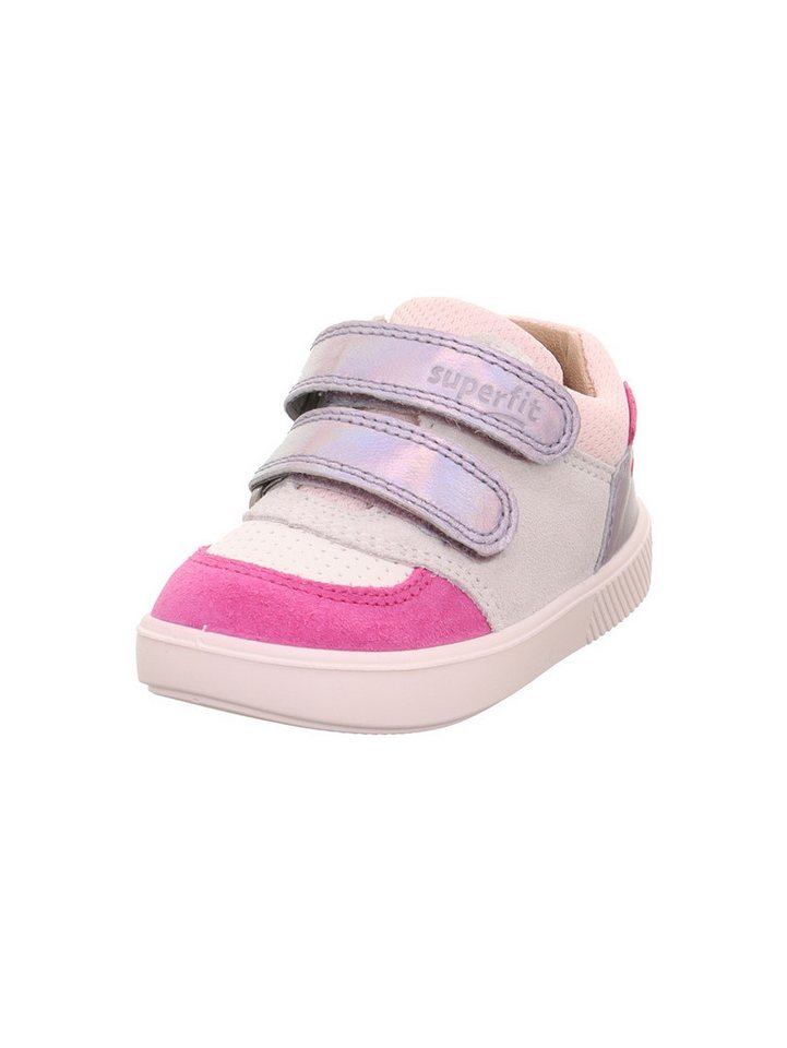 Superfit SUPIES WMS: mittel Klettschuh Sneaker, Freizeitschuh im Retro Look, Größenschablone zum Download