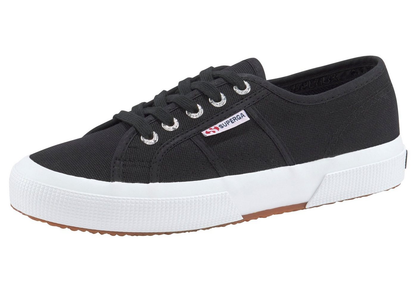 Superga Cotu Classic Sneaker mit klassischem Canvas-Obermaterial (schwarz/weiß)