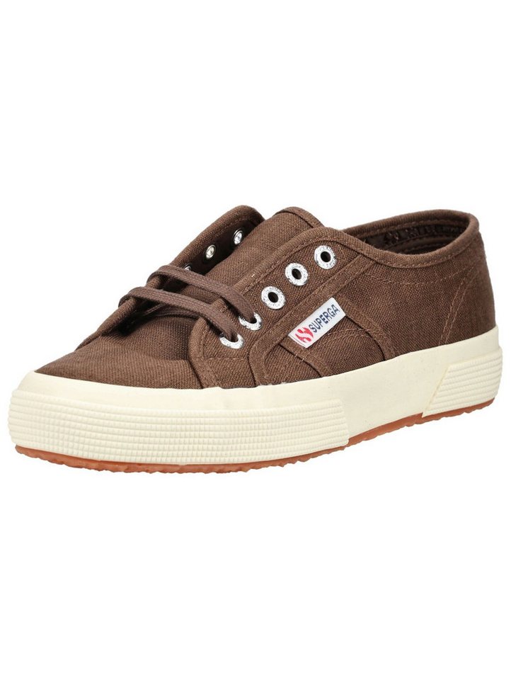 Superga Sneaker Textil Sneaker (braun/weiß)