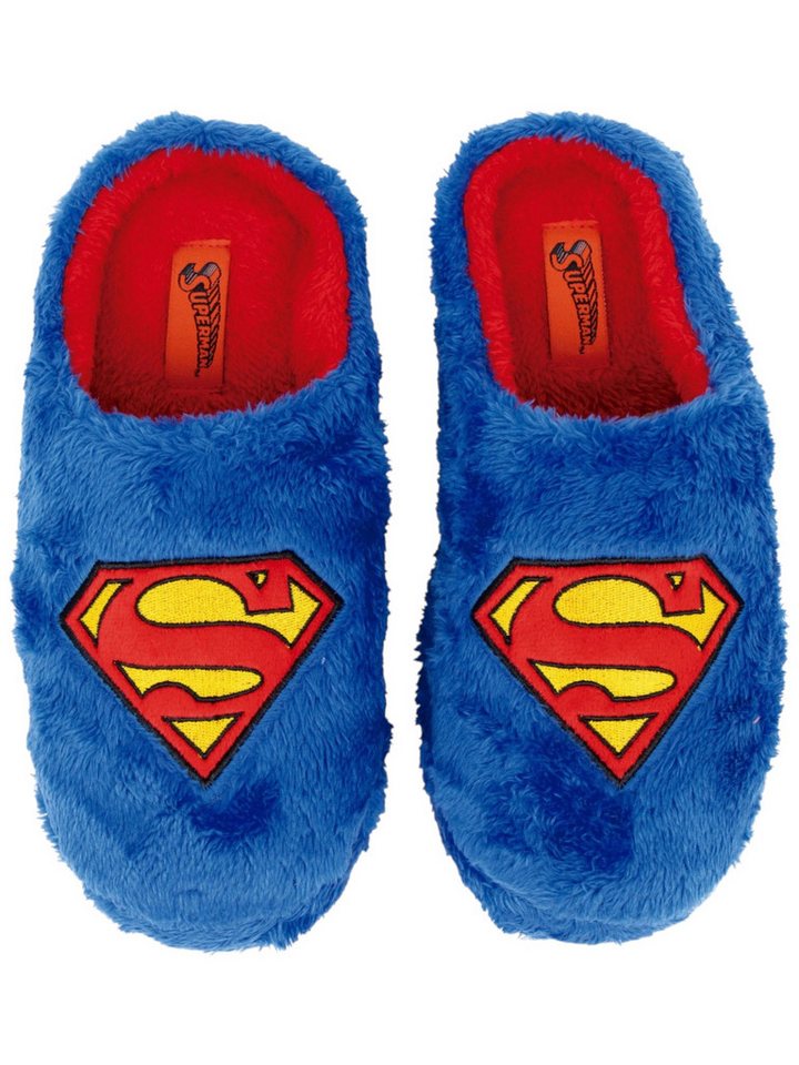 Superman DC COMICS Hausschuh Jungen Slipper Pantoffel Gr. 36-41