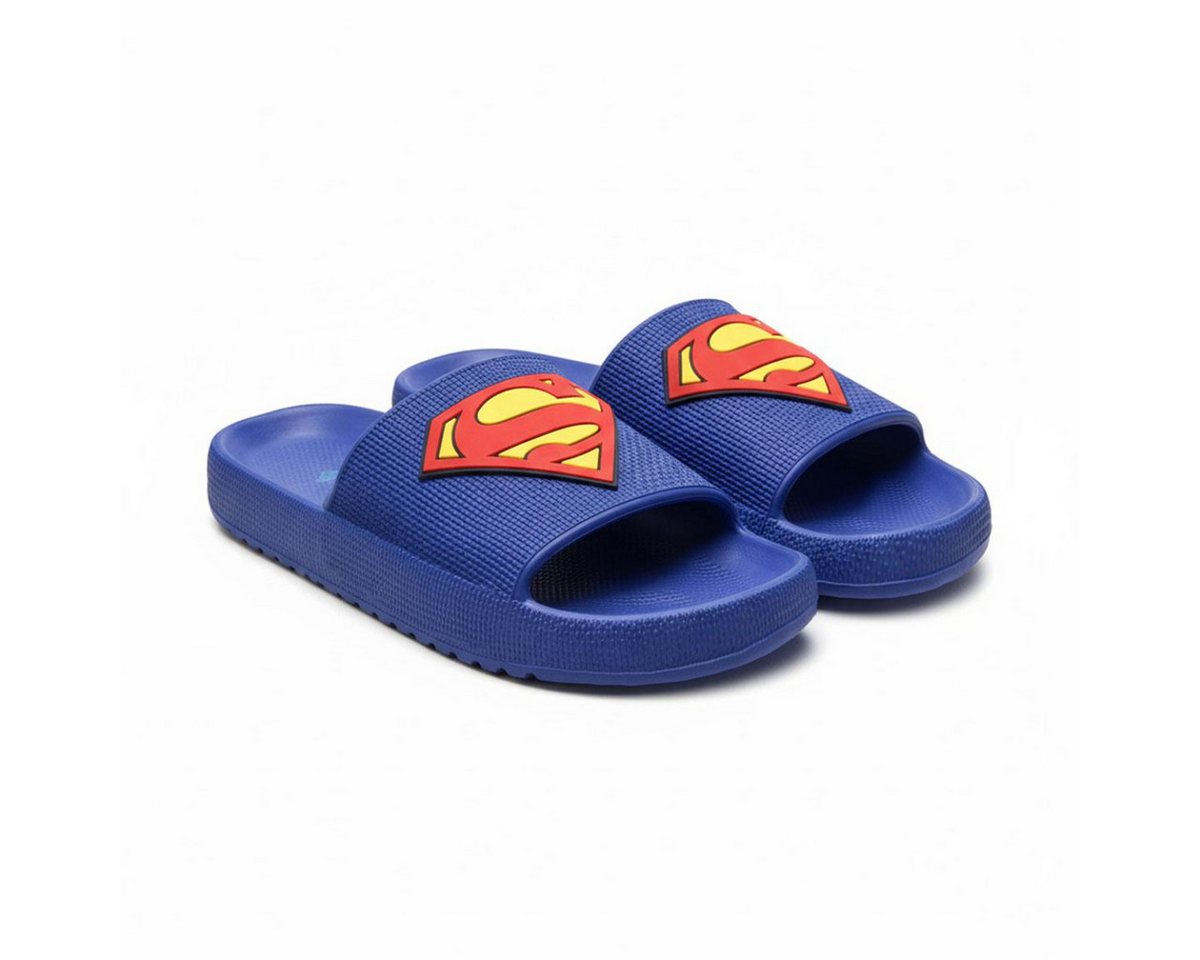 Superman Sommerschuhe Herren Flip Flops für Ferien Strand und Garten Badeschuh (Packung)