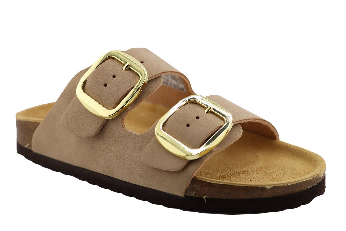 SUPERSOFT 2 Bänder Pantolette (beige)