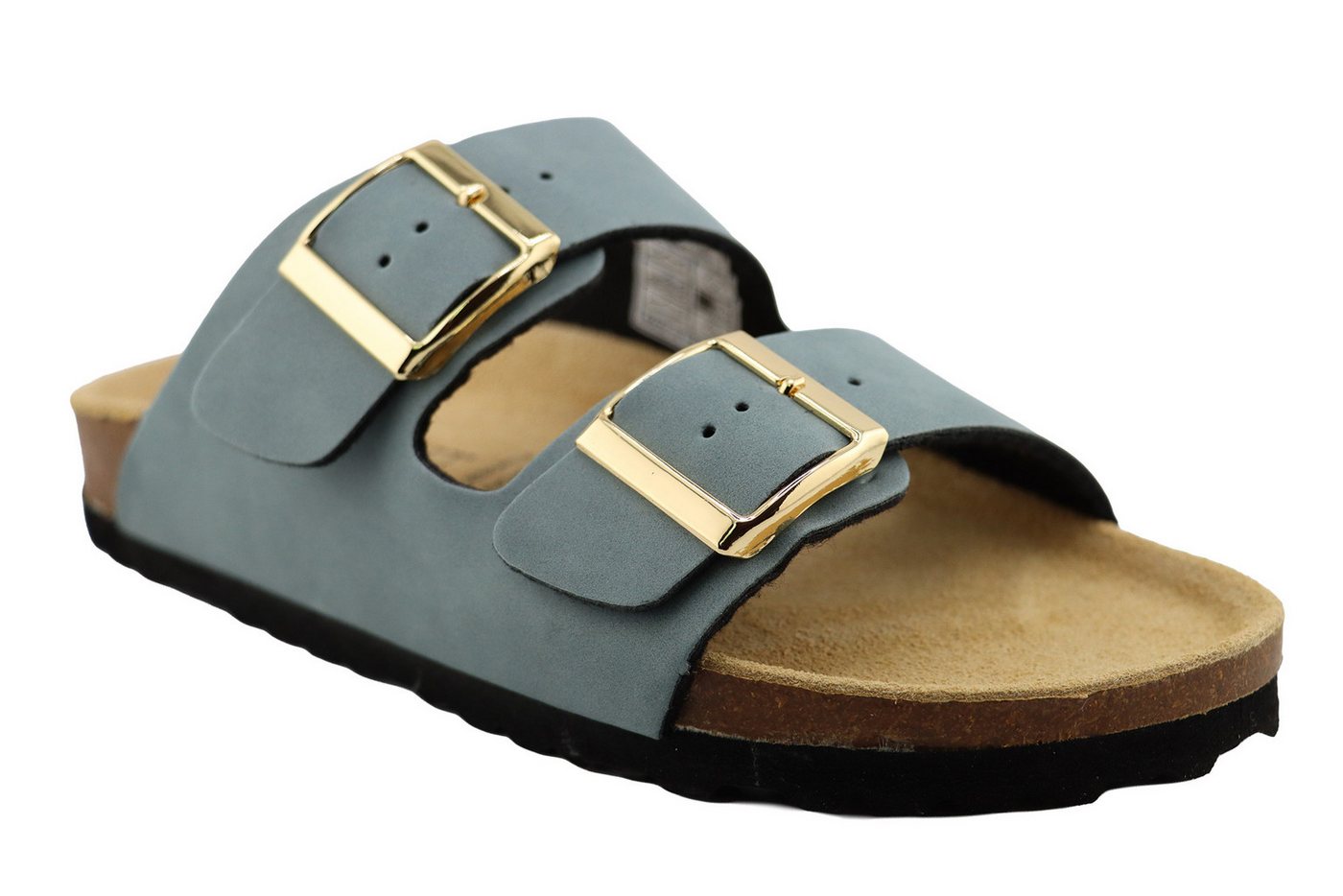 SUPERSOFT 2 Bänder Pantolette (Jeans)