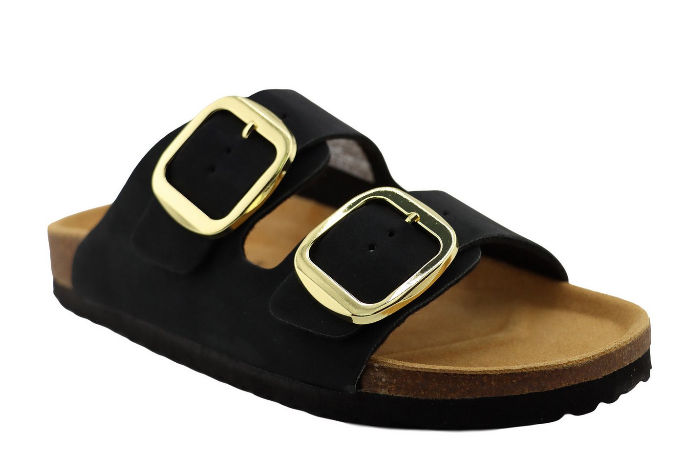 SUPERSOFT 2 Bänder Pantolette (schwarz)