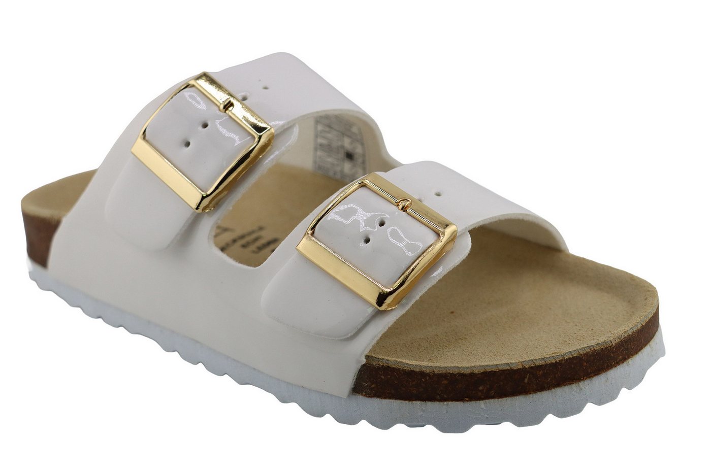 SUPERSOFT 2 Bänder Pantolette (weiß)
