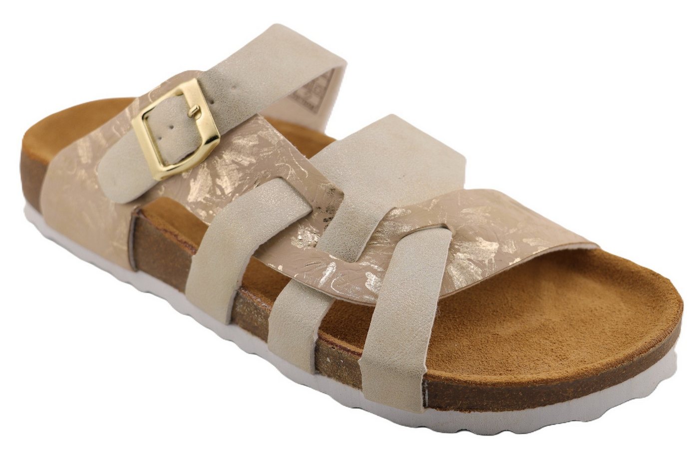 SUPERSOFT Bio Damen Pantolette (Champagne)