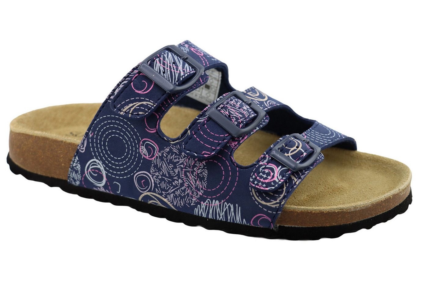 SUPERSOFT Bio Tieffußbett Pantolette (blau)