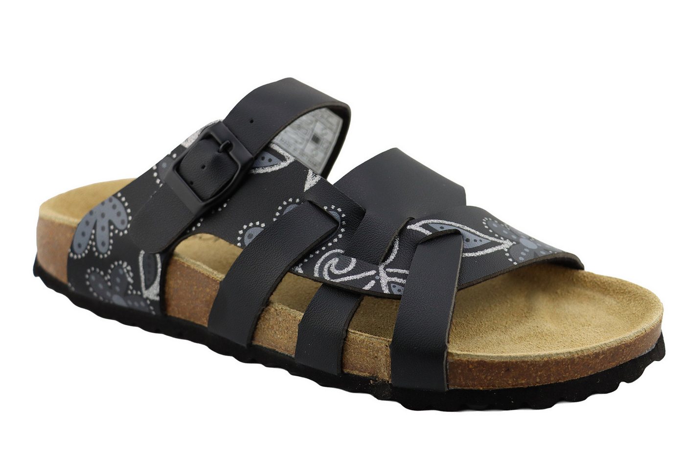 SUPERSOFT Bio Tieffußbett Pantolette (schwarz)