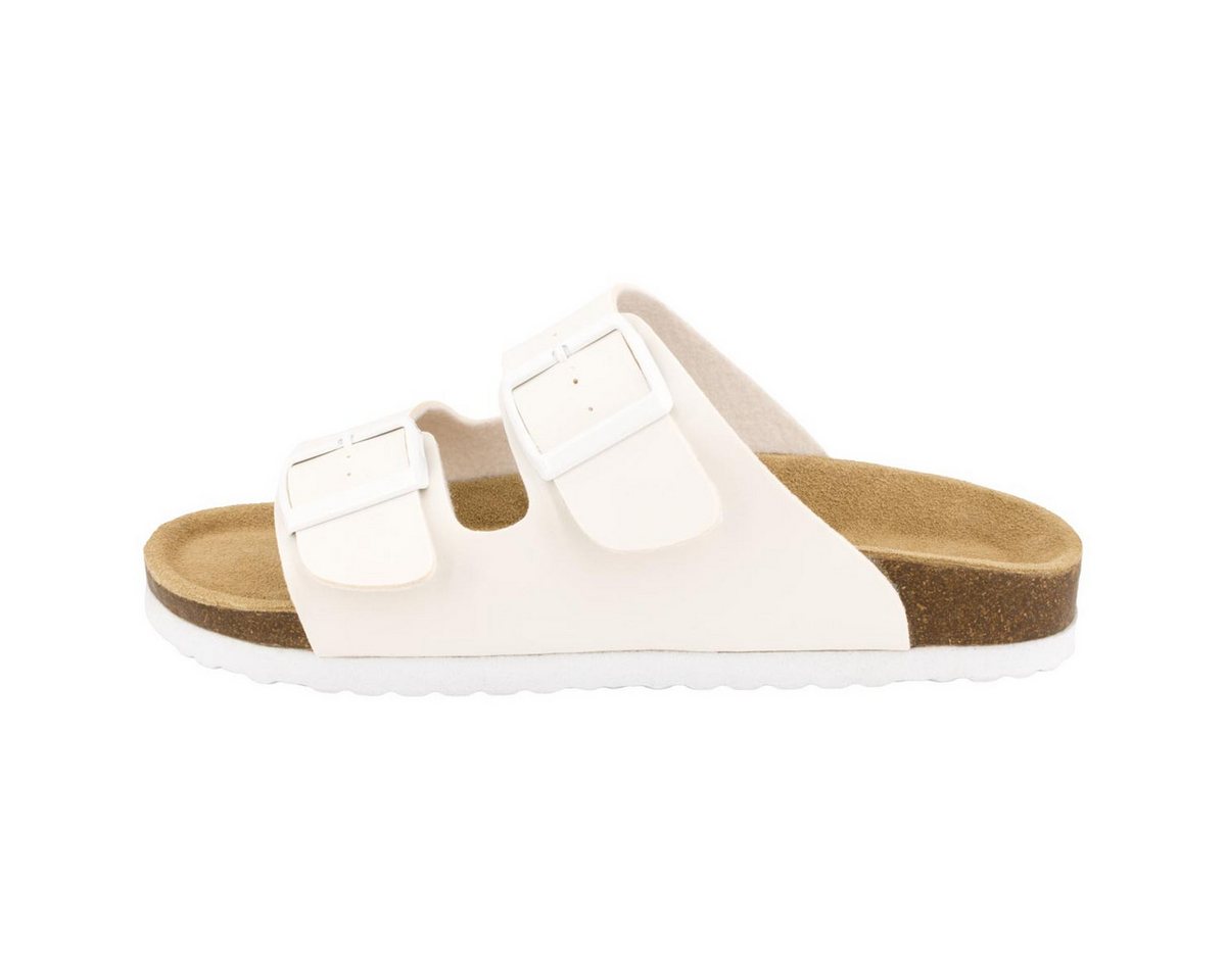 SUPERSOFT Classic Pantolette (1-tlg) Pantoletten - Zwei Schnallen, klassisch und zeitlos (weiß)