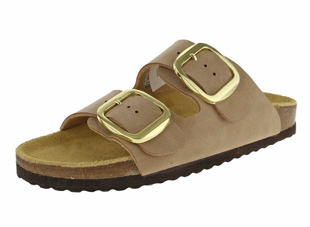 SUPERSOFT Damen Pantolette mit Fußbett Keilpantolette