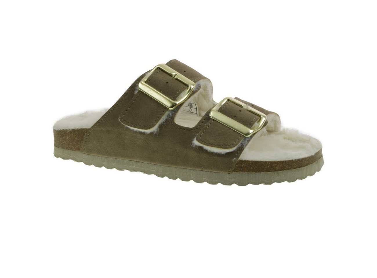 SUPERSOFT Damen Pantolette Sandale khaki EUR 39 Pantolette