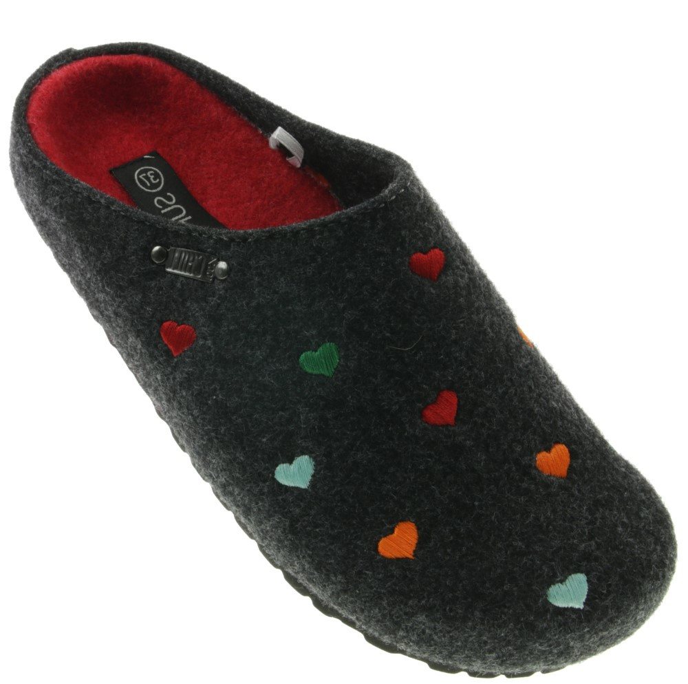 SUPERSOFT Damenhausschuh kleine Herzen Hausschuh