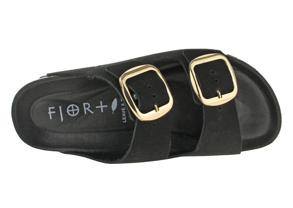 SUPERSOFT Fjort Damen Pantolette mit Fußbett Keilpantolette