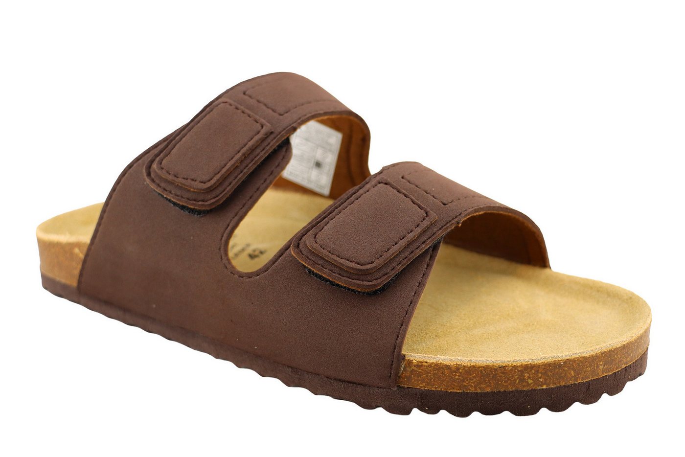 SUPERSOFT Herren Bio Tieffußbett Pantolette (braun)