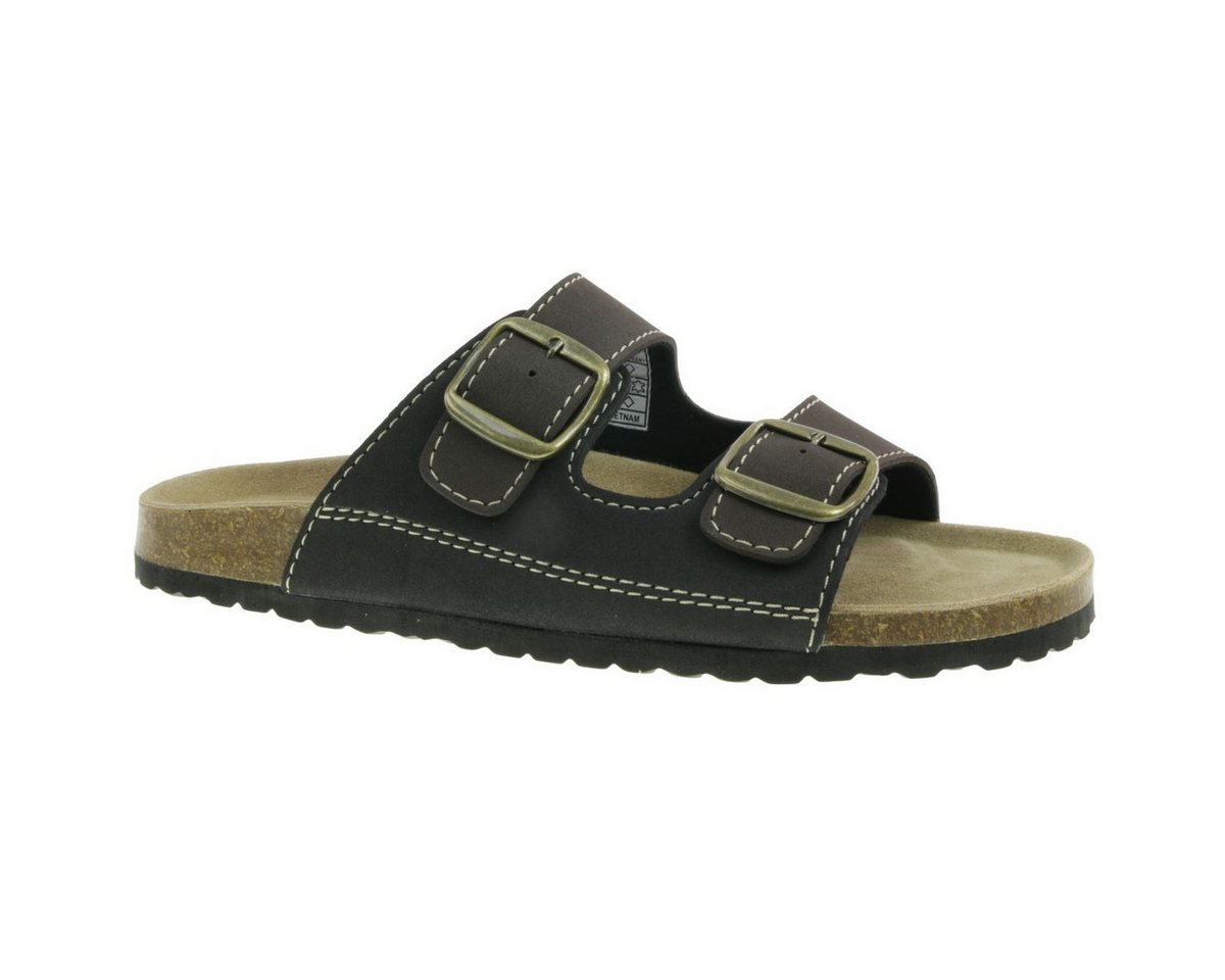 SUPERSOFT Herren Pantolette Sandale sw/braun EUR 46 Pantolette