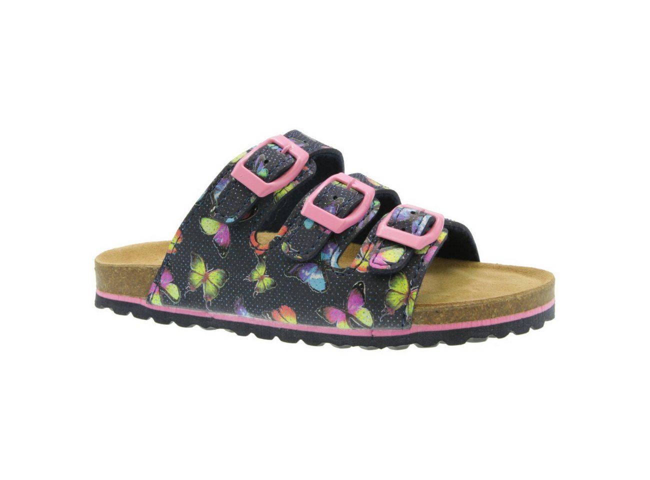 SUPERSOFT Mädchen Sandale Schnallen Lederfussbett EUR 39 blau Sandale