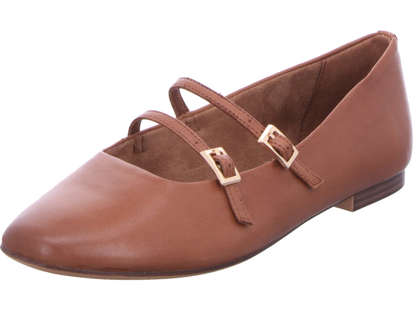 tamaris Ballerina echtes Leder (braun)