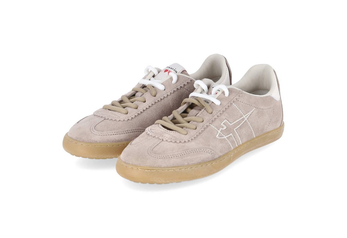 tamaris 1-23609-46-341 Damen Rauleder taupe Schnürschuh