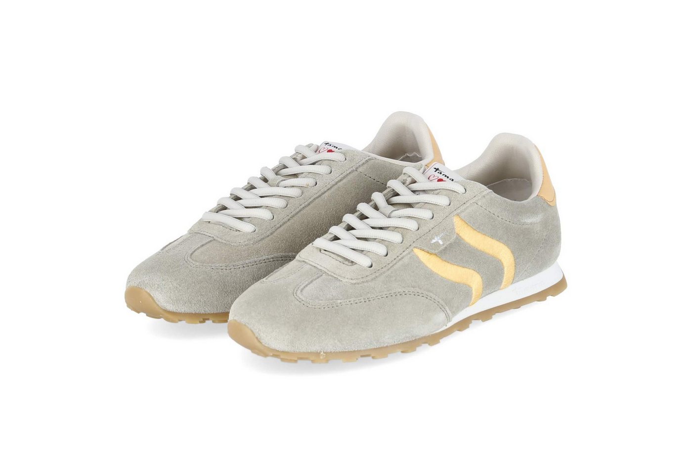 tamaris 1-23614-46-771 Damen Leder und Synthetik gruen Schnürschuh