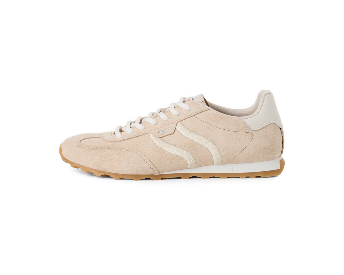 tamaris 1-23614-46 Damen Sneaker Turnschuhe, Sportschuhe, Freizeitschuhe, Halbschuhe, Schnürschuhe (beige)