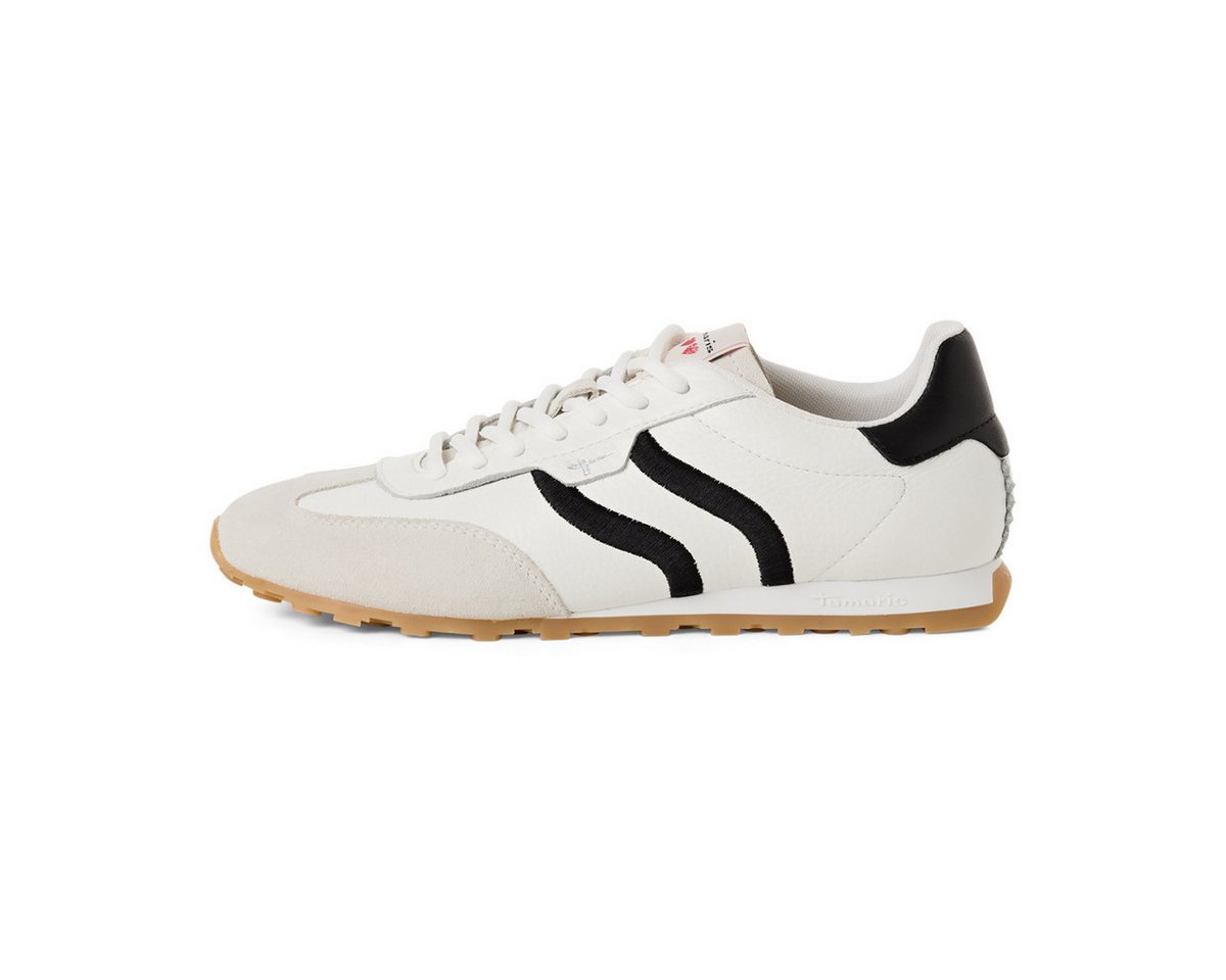 tamaris 1-23614-46 Damen Sneaker Turnschuhe, Sportschuhe, Freizeitschuhe, Halbschuhe, Schnürschuhe (weiß)