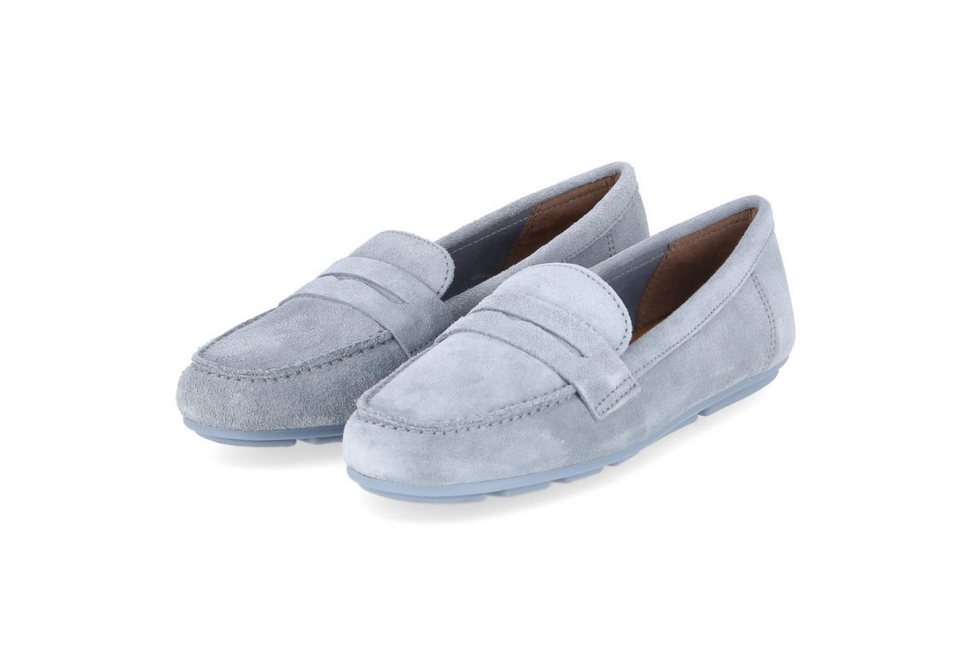tamaris 1-24203-46-812 Damen Rauleder hellblau Slipper