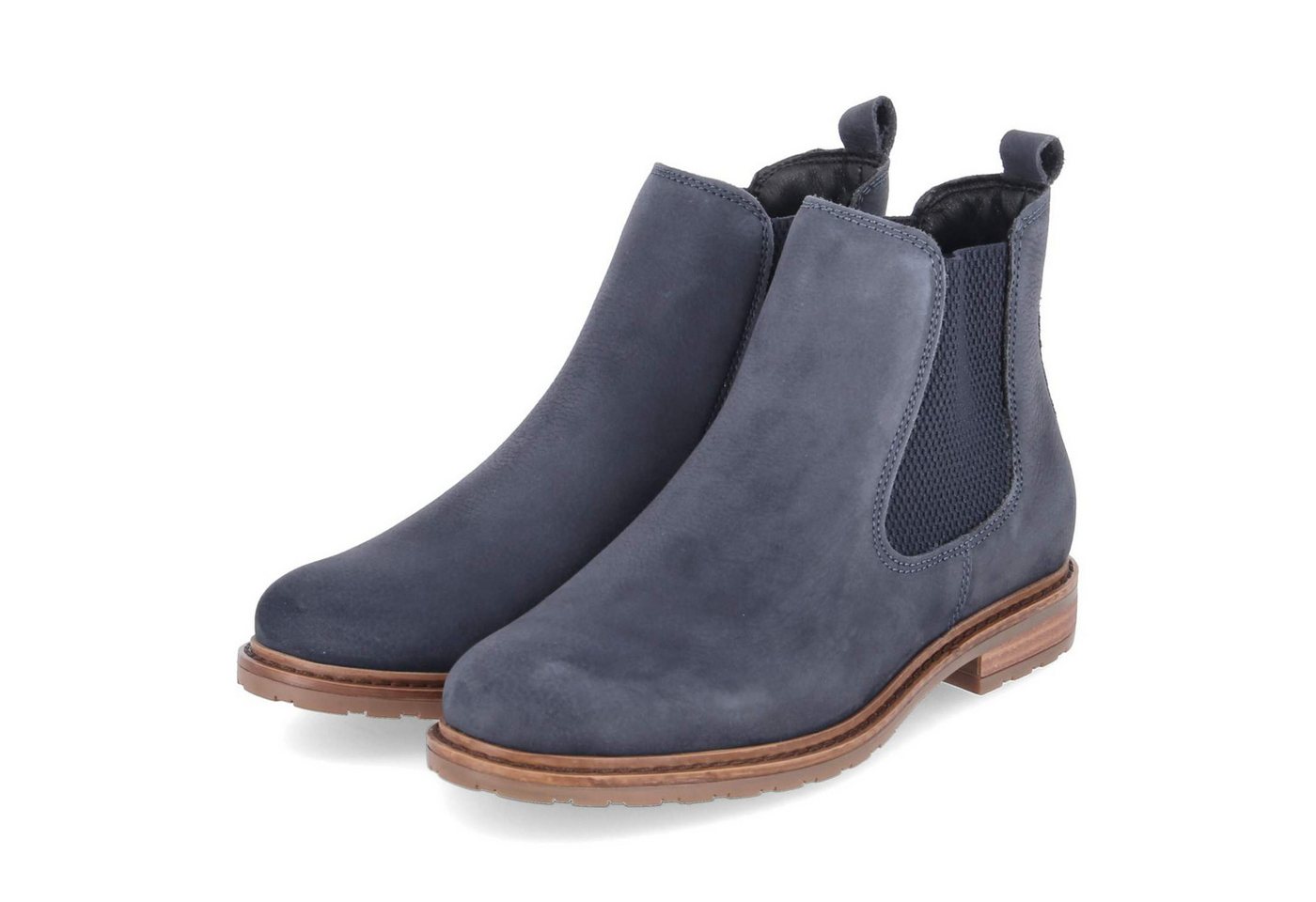 tamaris 1-25056-41/827 Damen Rauleder blau Schlupfstiefel