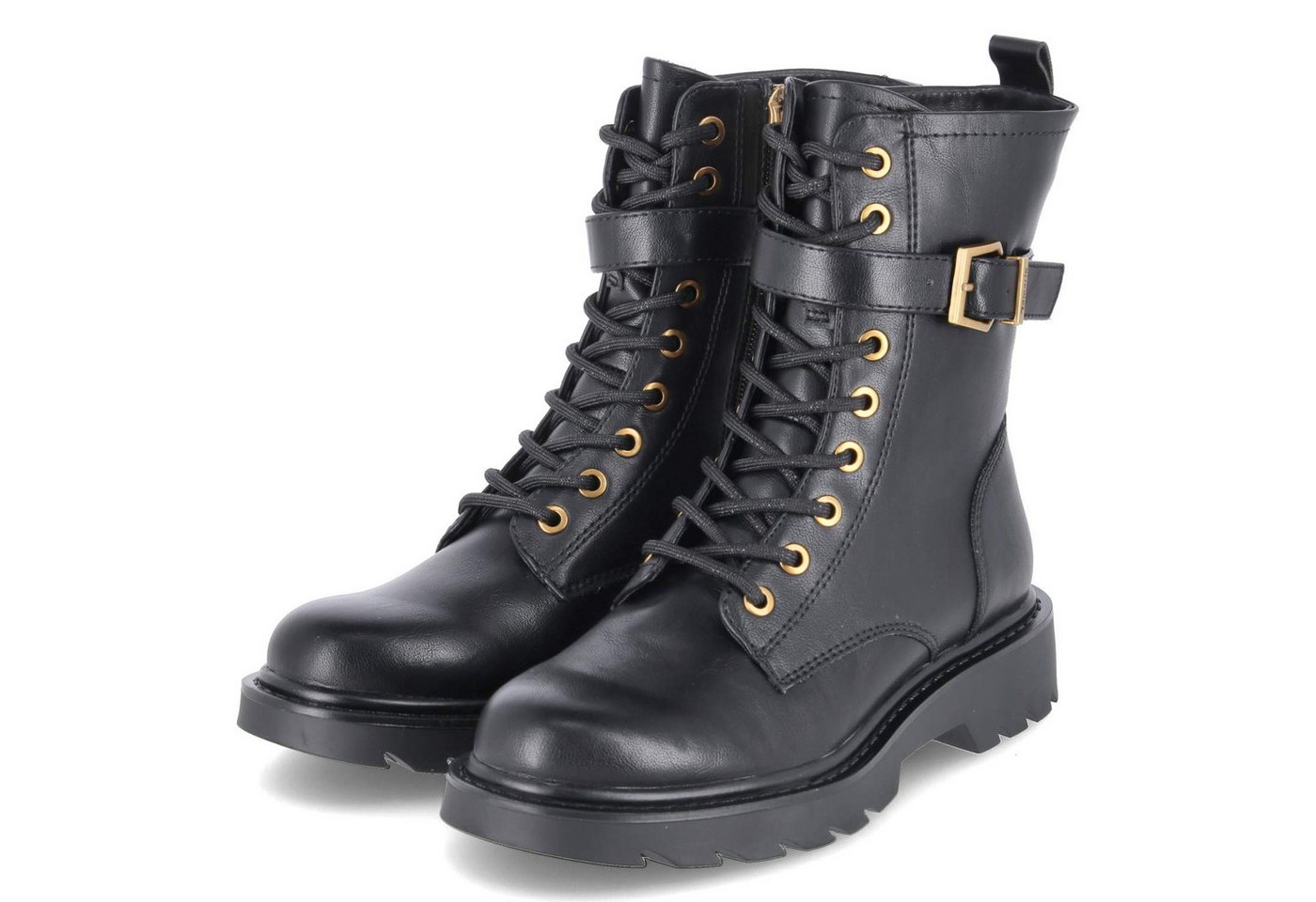 tamaris 1-25228-45/001 Damen Synthetik black Schnürstiefel