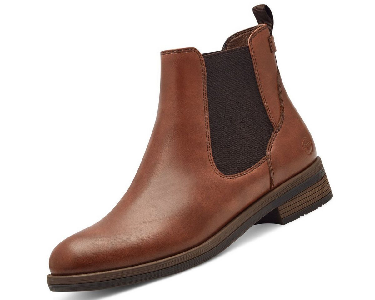 tamaris 1-25312-41/305 Stiefelette Klassischer Chelsea Boot in urbaner Lederoptik