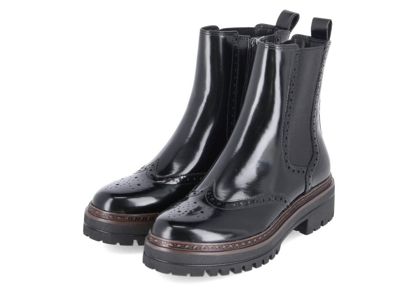 tamaris 1-25463-45/001 Damen Synthetik schwarz Schlupfstiefel