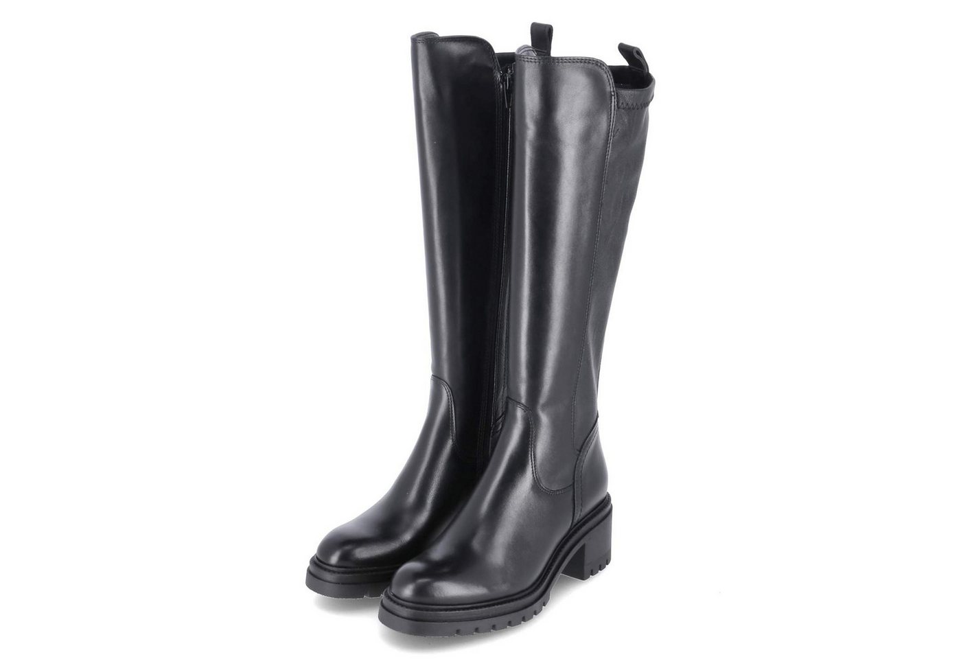 tamaris 1-25505-45/001 Damen Leder und Synthetik schwarz Stiefel