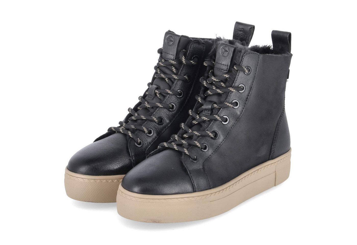 tamaris 1-26911-45/001 Damen Leder & Textil schwarz Winterstiefel