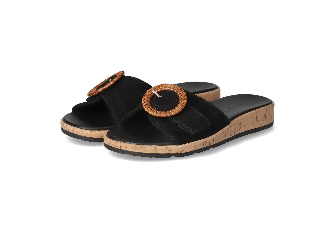 tamaris 1-27123-44/001 Damen Rauleder schwarz Pantolette
