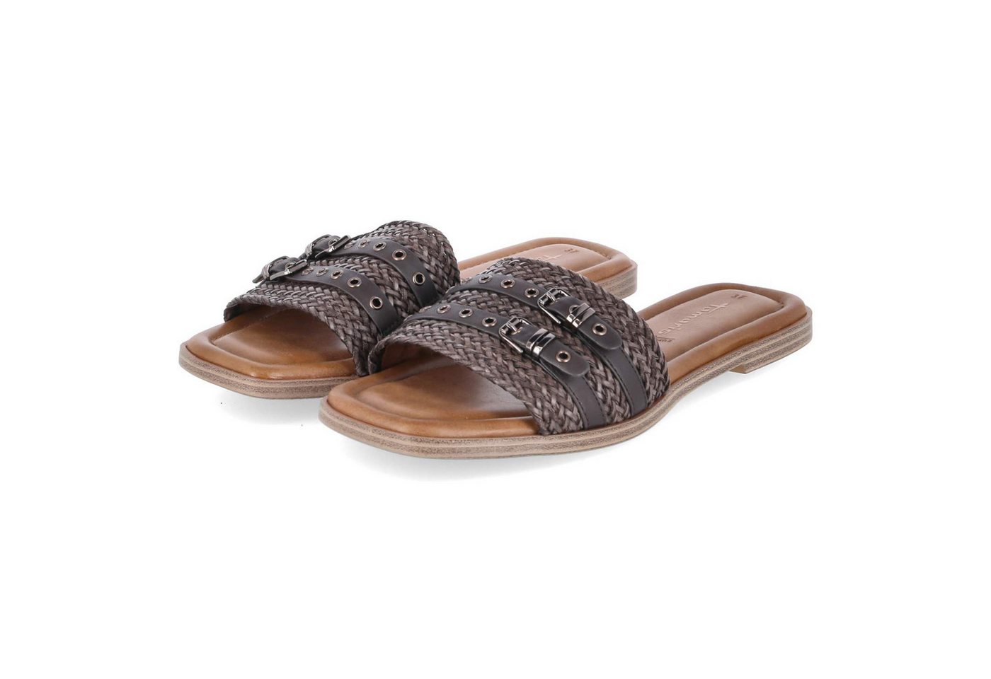 tamaris 1-27134-46-304 Damen Textil & Synthetik brown Pantolette