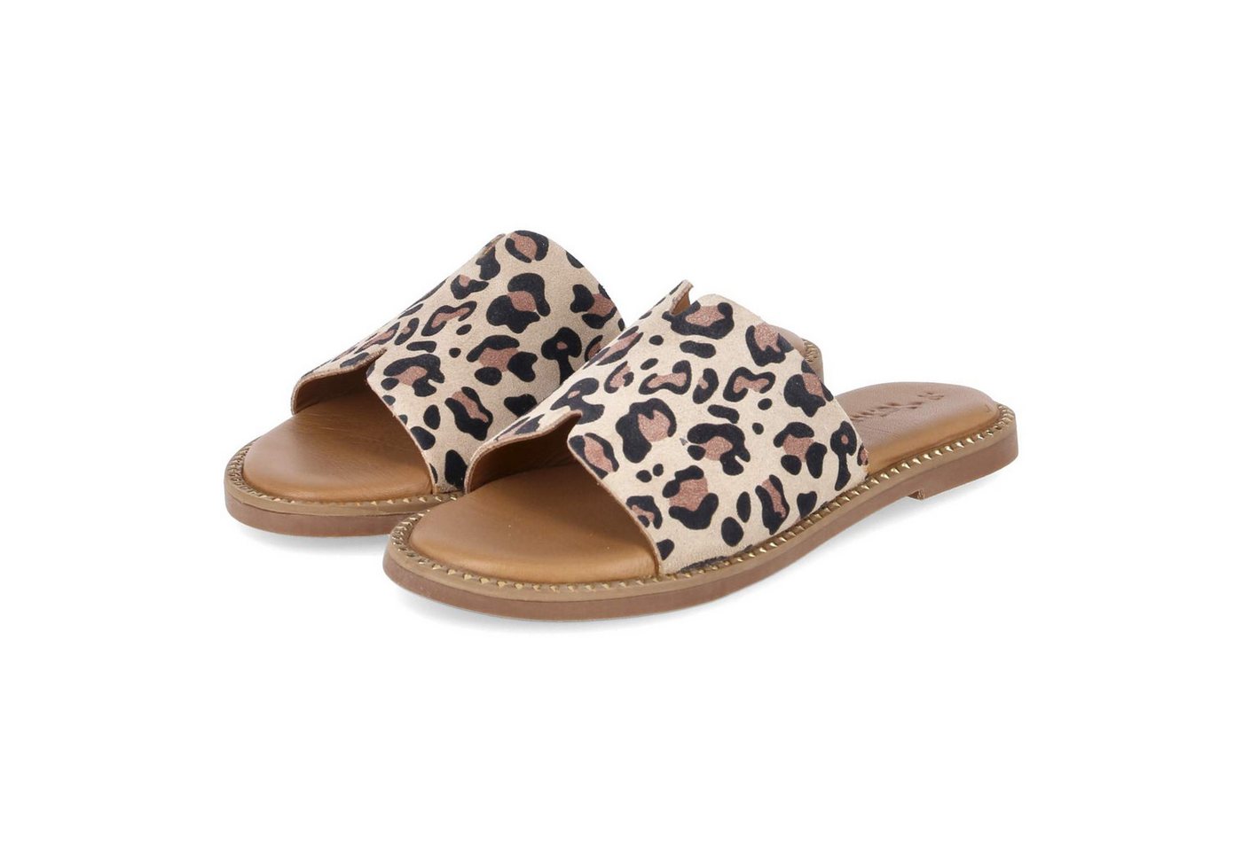 tamaris 1-27136-44-360 Damen Rauleder beige Pantolette