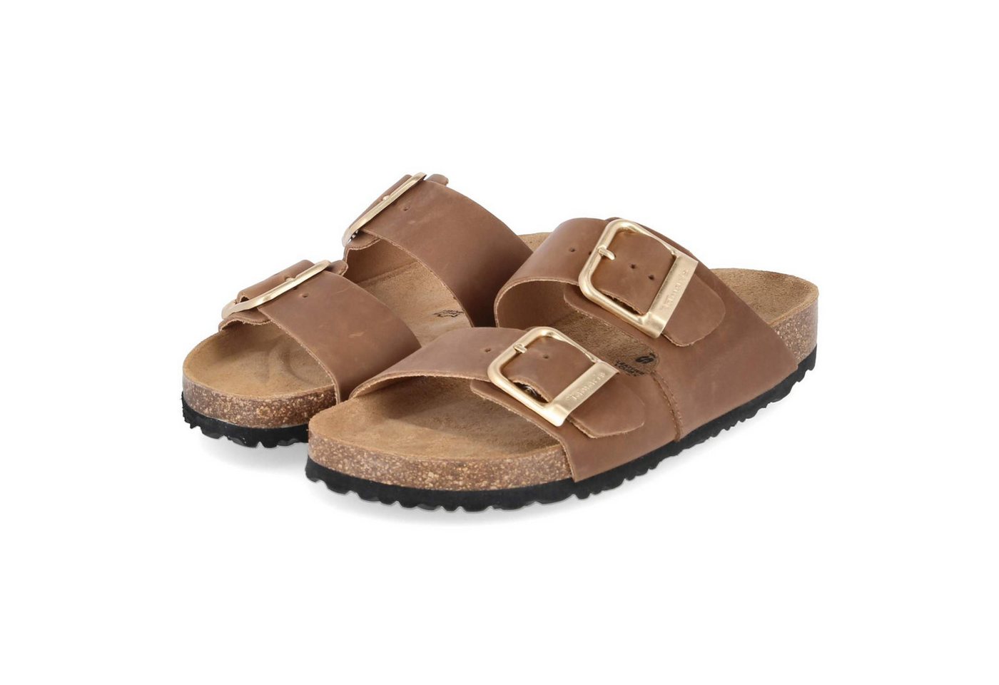 tamaris 1-27543-42-3A7 Damen Glattleder brown Pantolette