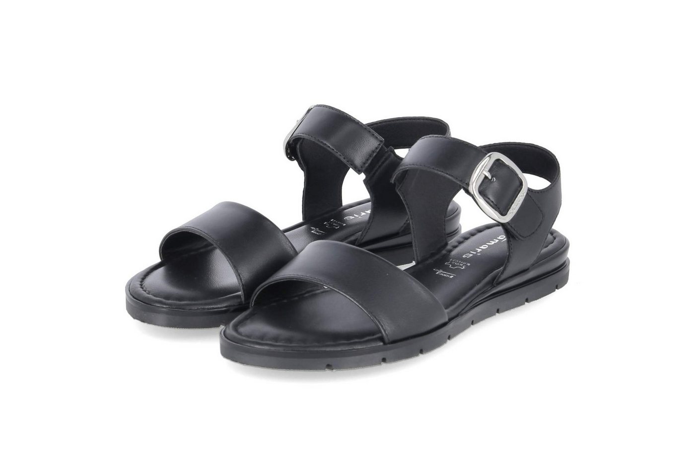 tamaris 1-28133-44-003 Damen Glattleder black Sandalette