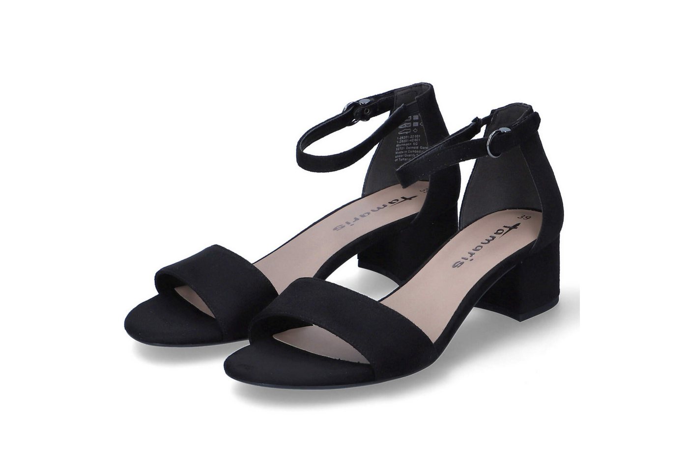 tamaris 1-28201-42/001 Damen Textil schwarz Sandalette