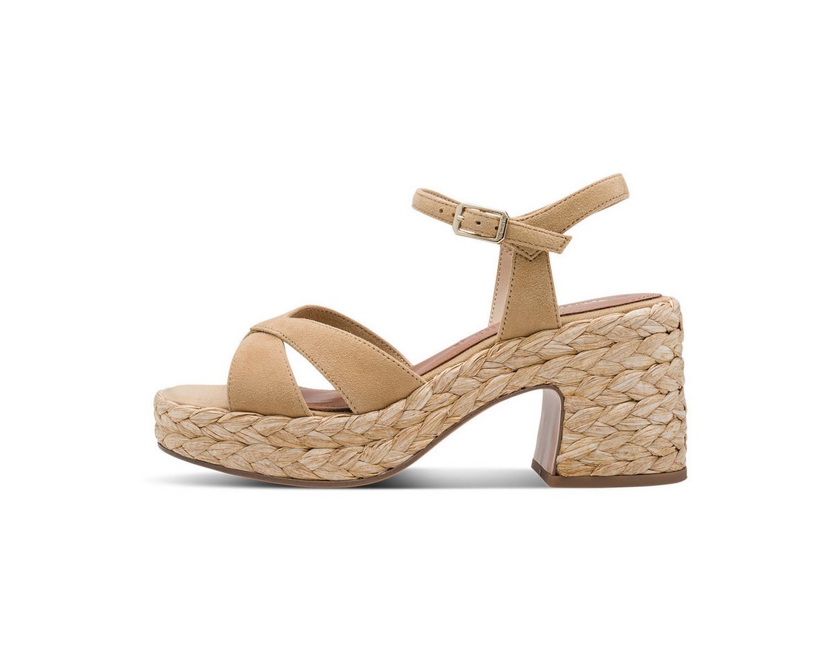 tamaris 1-28313-44 Damen Sandalette High Heels, Sandalen, Pumps, Sommerschuhe, Riemchen (braun)