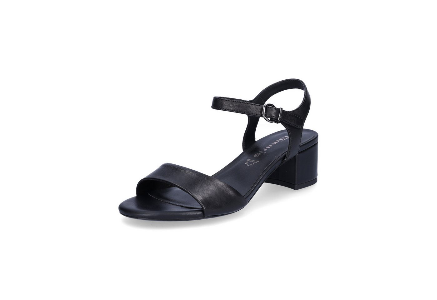 tamaris Damen Sandalette schwarz Sandale
