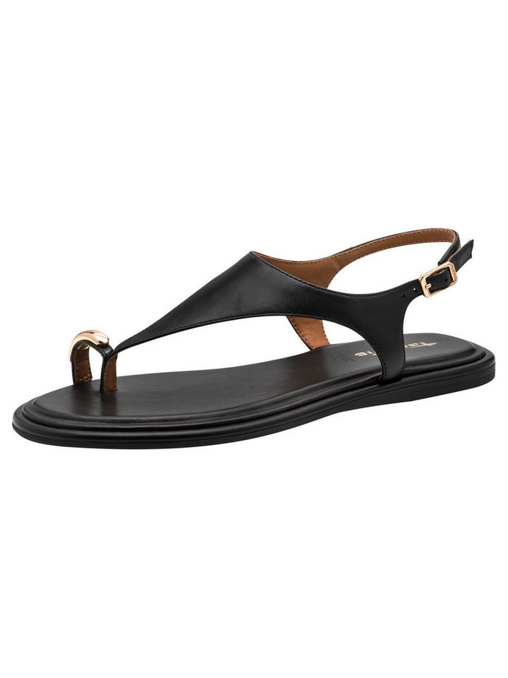 tamaris ANTIslide aus Leder kein Absatz 1-28142-46 Sandale ANTIslide