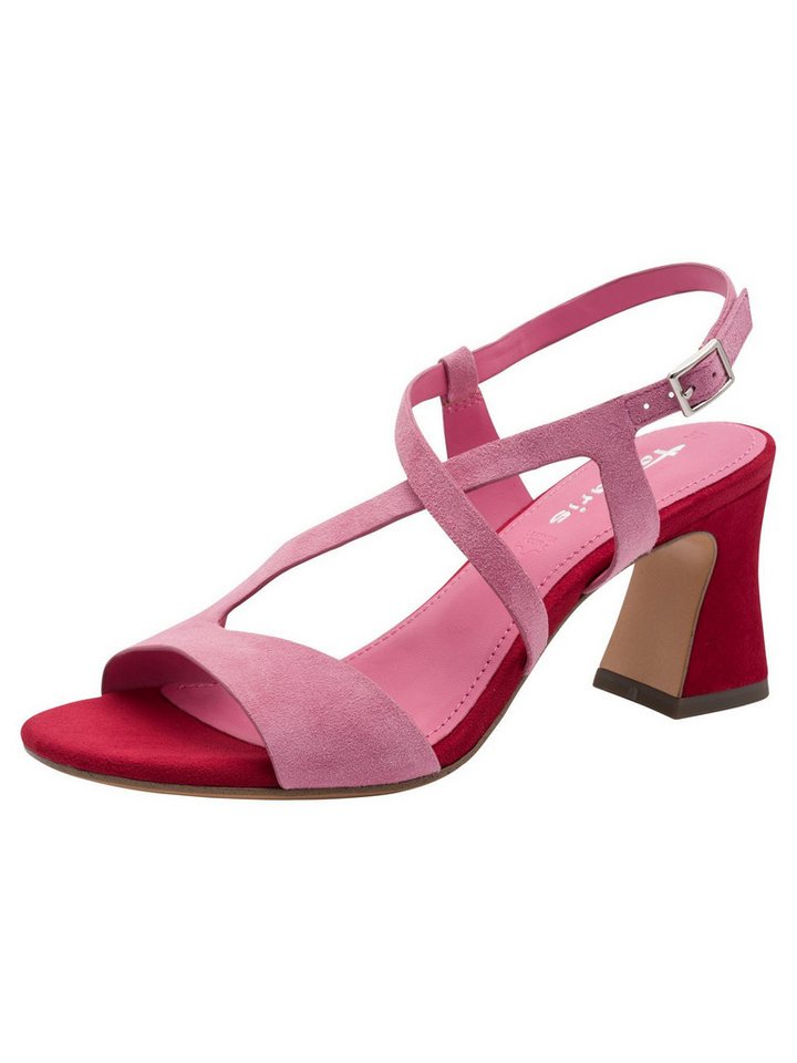tamaris ANTIslide, TOUCH-IT, ANTIshokk aus Leder banana Sandalette ANTIslide