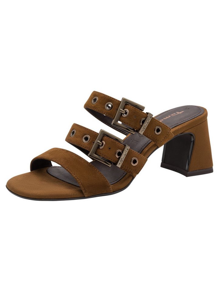 tamaris ANTIslide, TOUCH-IT, ANTIshokk aus Leder Pantolette ANTIslide