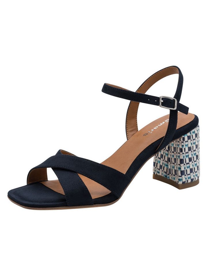 tamaris ANTIslide, TOUCH-IT, ANTIshokk mit Blockabsatz Sandalette ANTIslide (blau/schwarz)