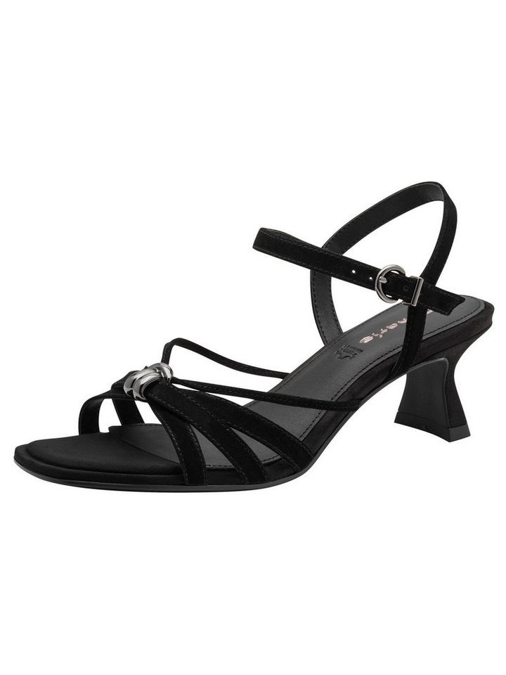 tamaris ANTIslide, TOUCH-IT aus Leder banana 1-28338-46 Sandalette ANTIslide (schwarz)
