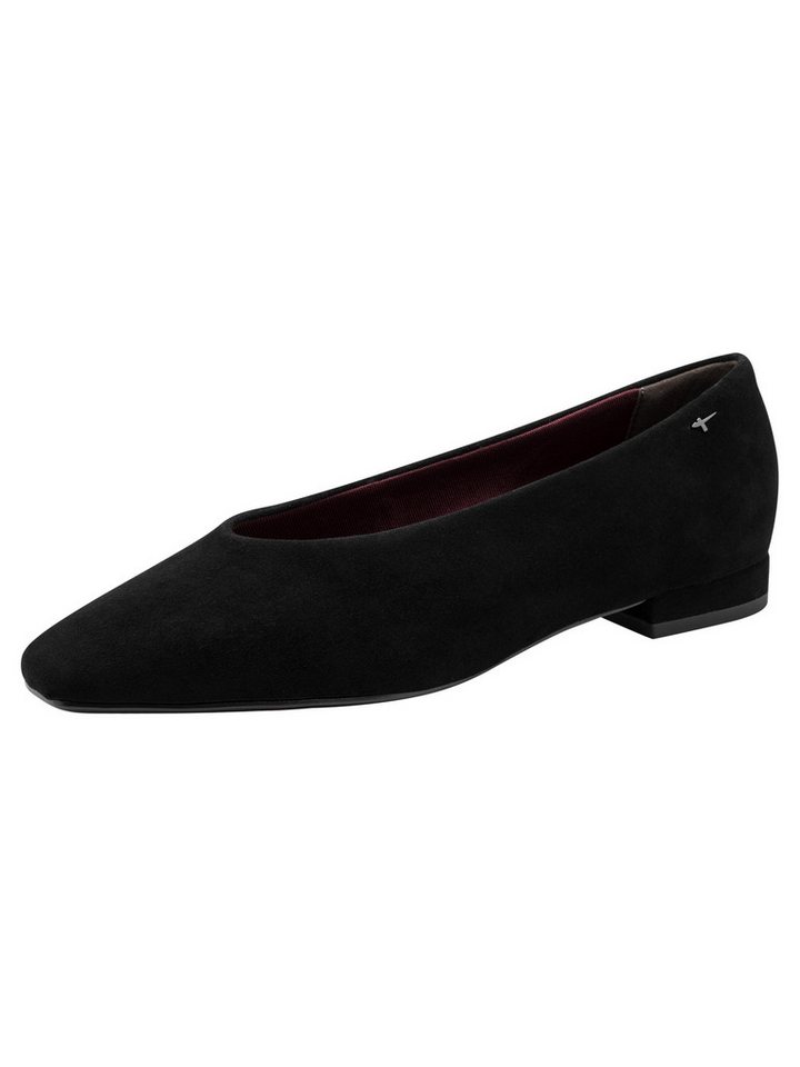 tamaris ANTIslide, TOUCH-IT aus Leder Blockabsatz Ballerina ANTIslide